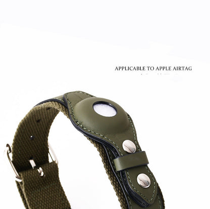 Leather Protective Cover for Airtag Pet Collar Tracker