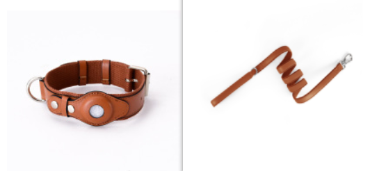 Leather Protective Cover for Airtag Pet Collar Tracker