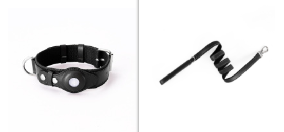 Leather Protective Cover for Airtag Pet Collar Tracker